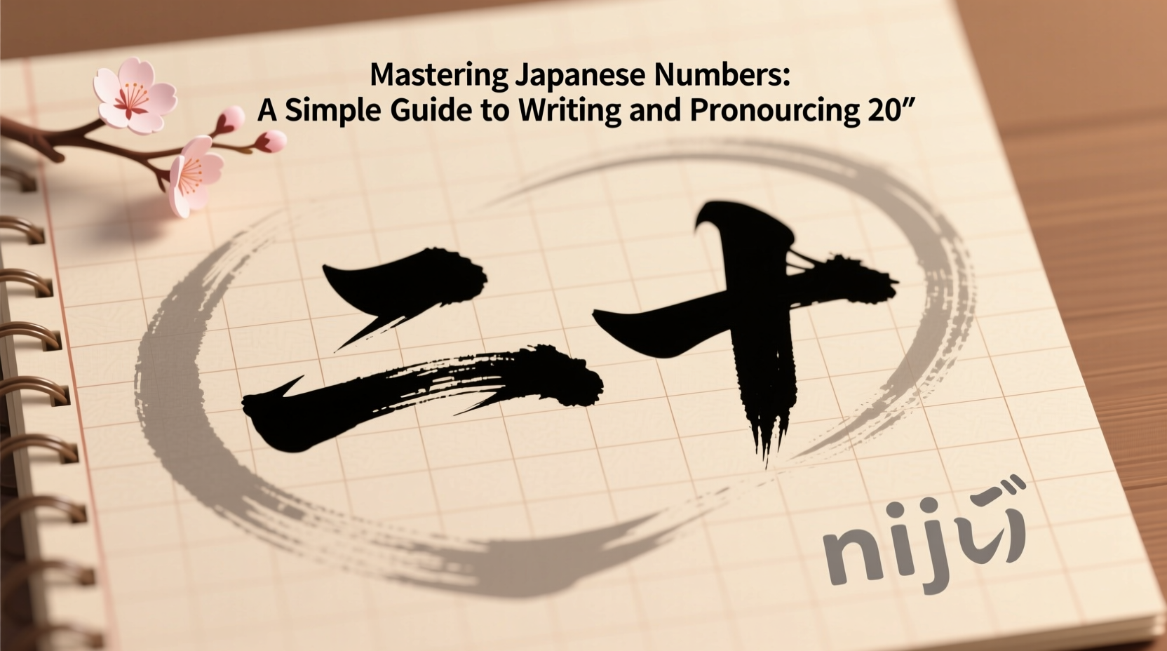 mastering japanese numbers a simple guide to writing and pronouncing 20 in japanese