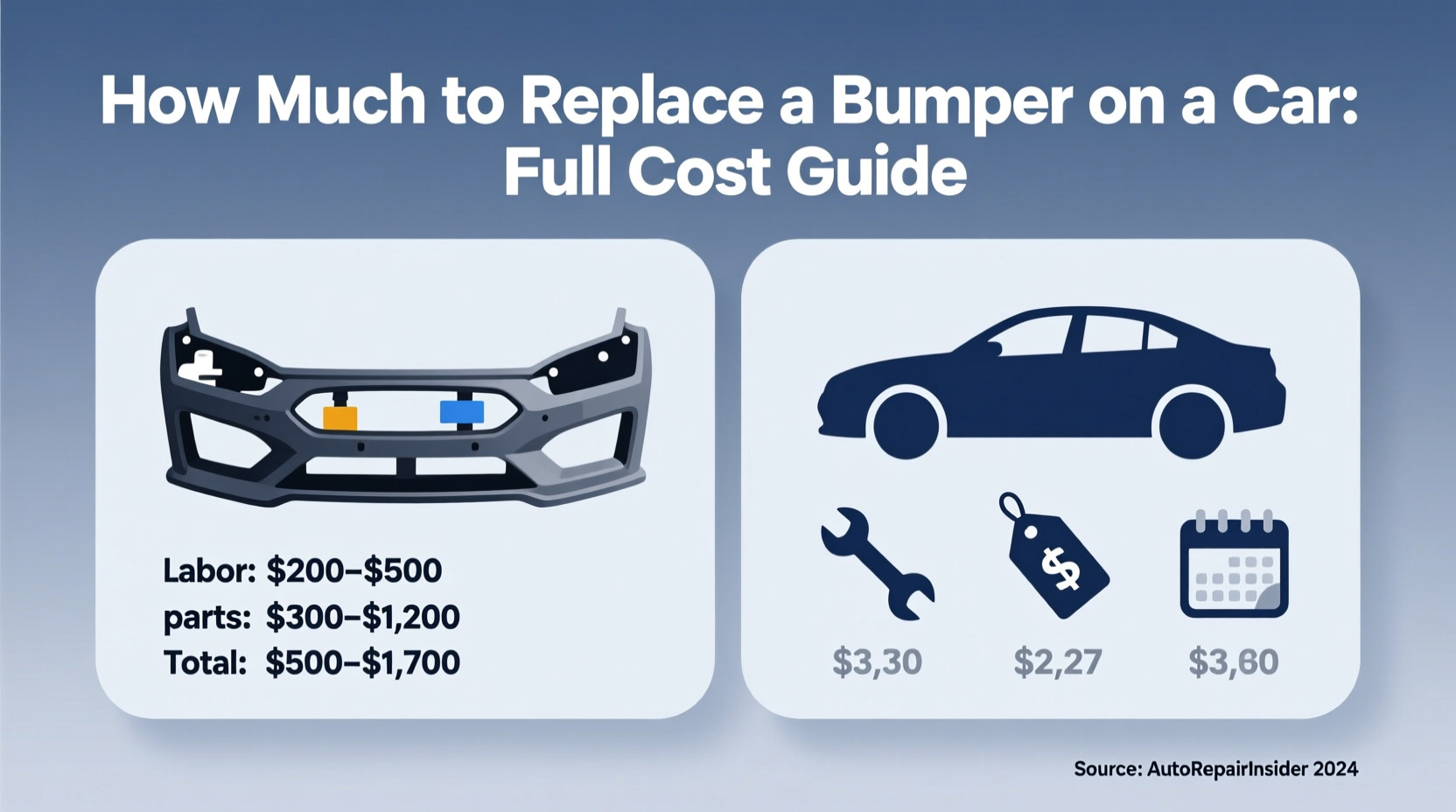 how much to replace bumper on car