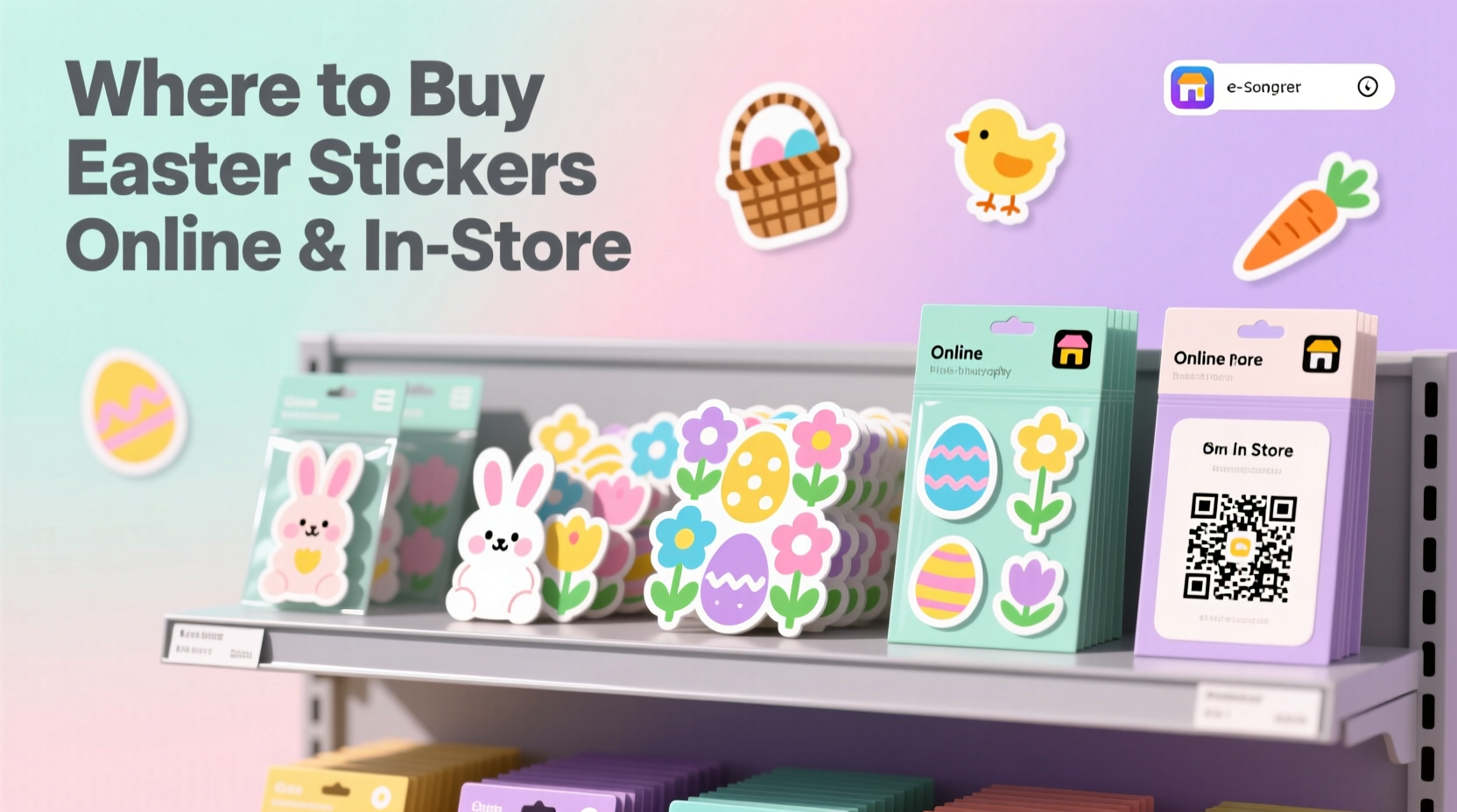where to buy easter stickers