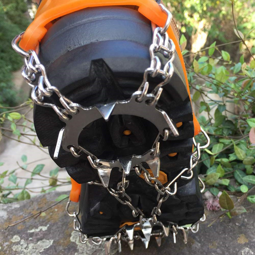 防滑冰抓爪钉冰靴登山靴鞋男士女士冰牵引夹板