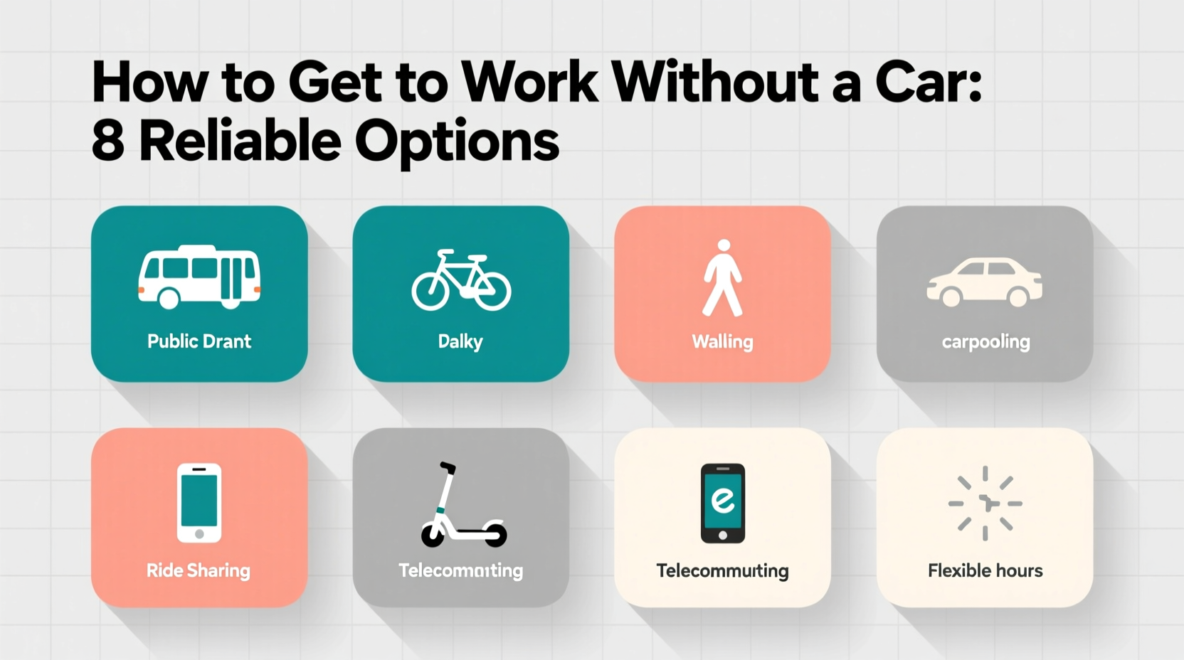 how can i get to work without a car