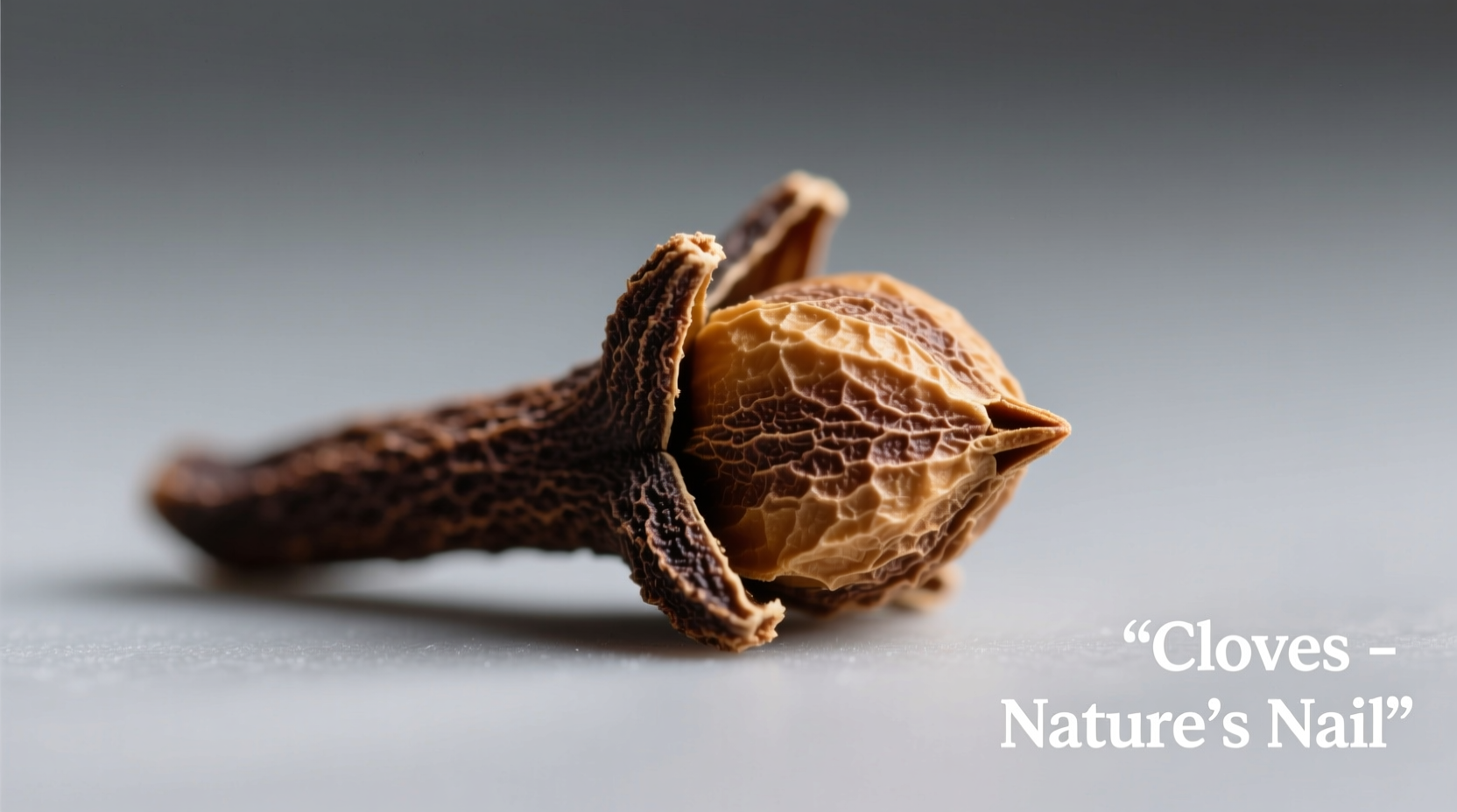 Close-up of whole cloves showing their distinctive nail-like shape