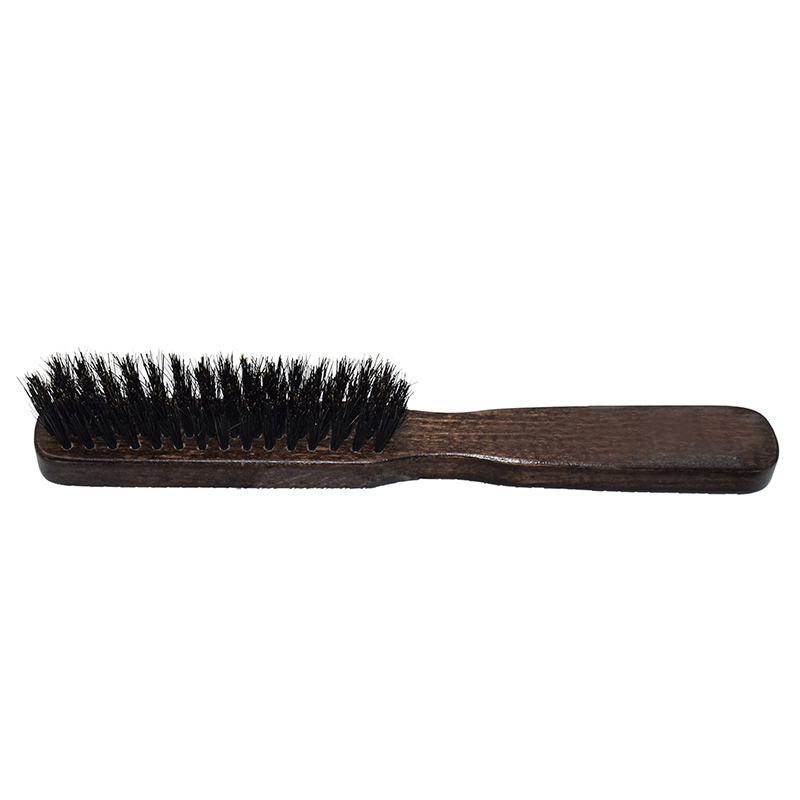 Vintage Boar Bristle Beard Mini Brush Handmade Mustache Pocket portable brush For Men Beard Care beard brush with wooden handle