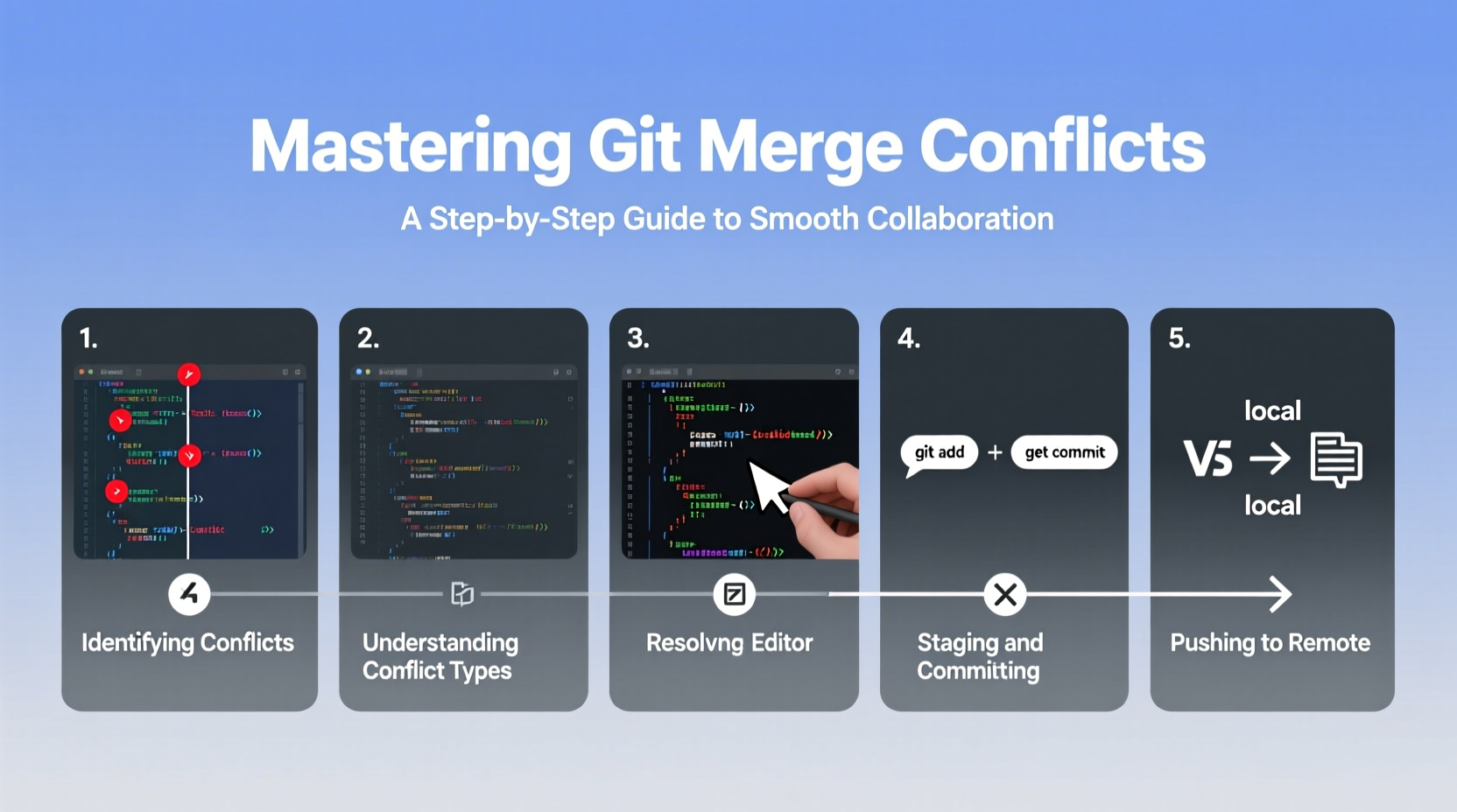 mastering git merge conflicts a step by step guide to smooth collaboration