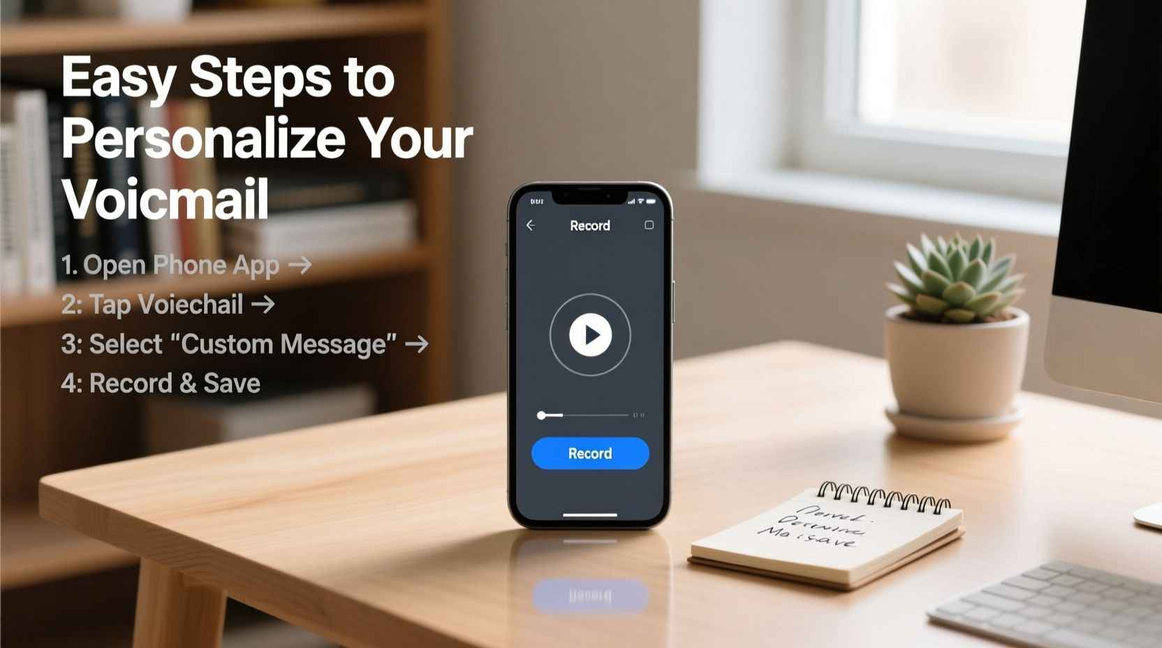 easy steps to personalize your cell phone voicemail announcement for a professional touch