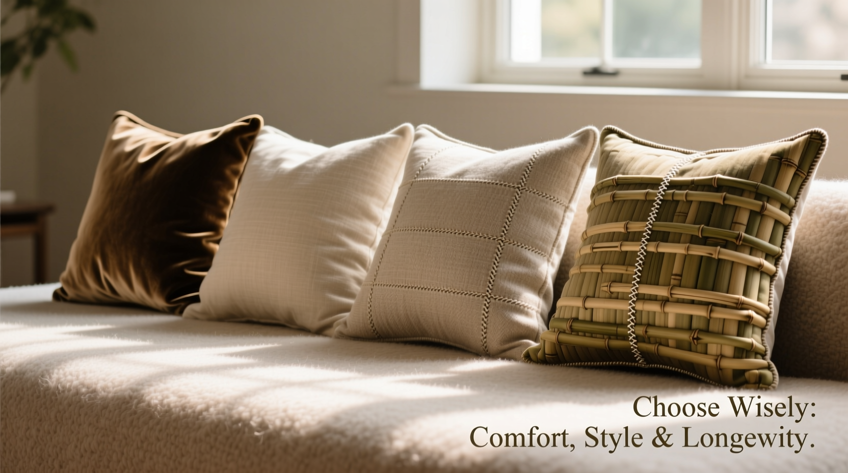 how to select the ideal cushion cover material for comfort style and durability