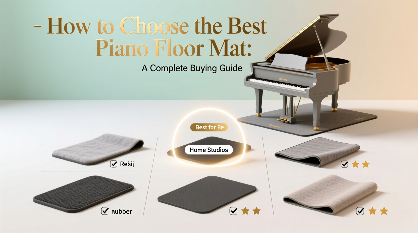piano floor mat