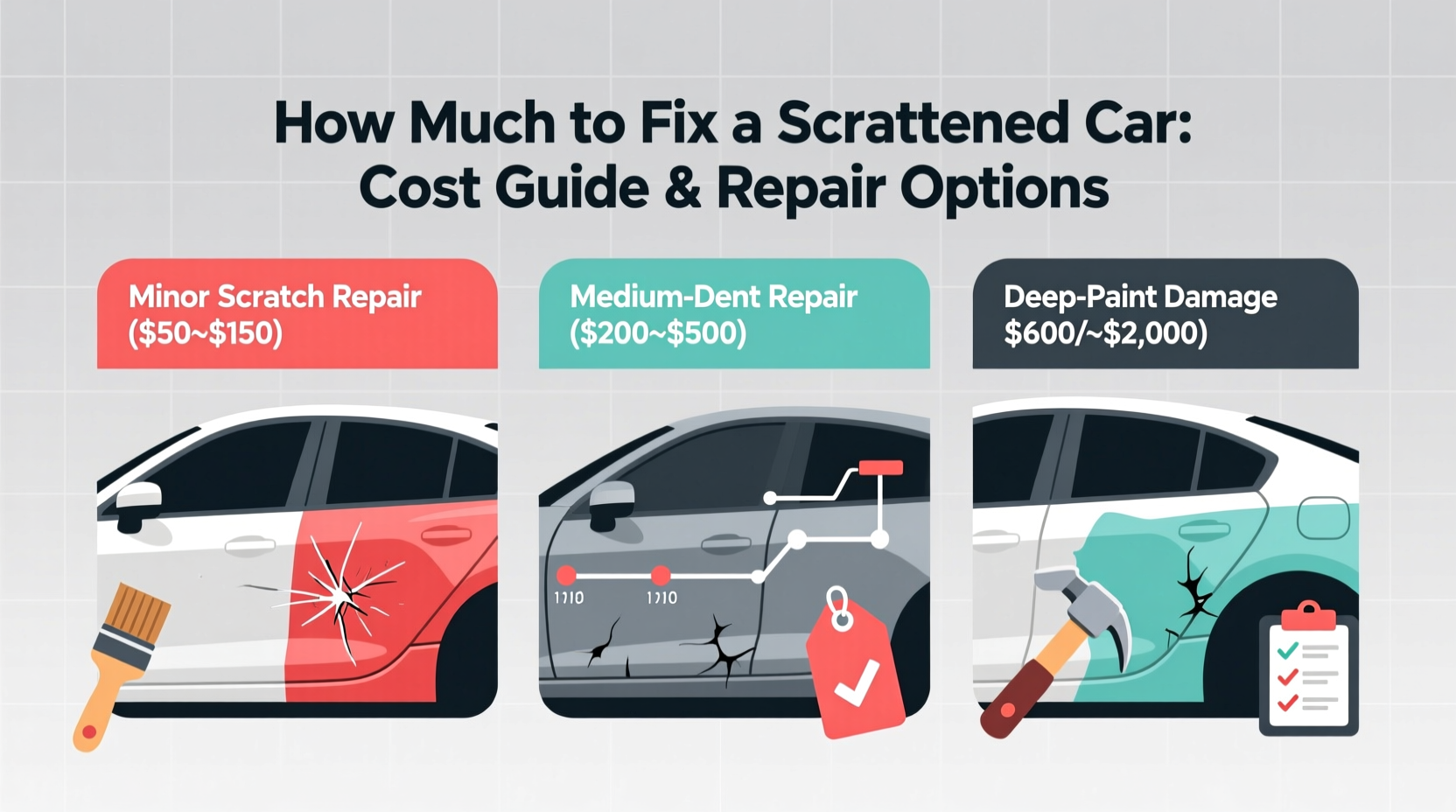how much does it cost to fix a scratched car