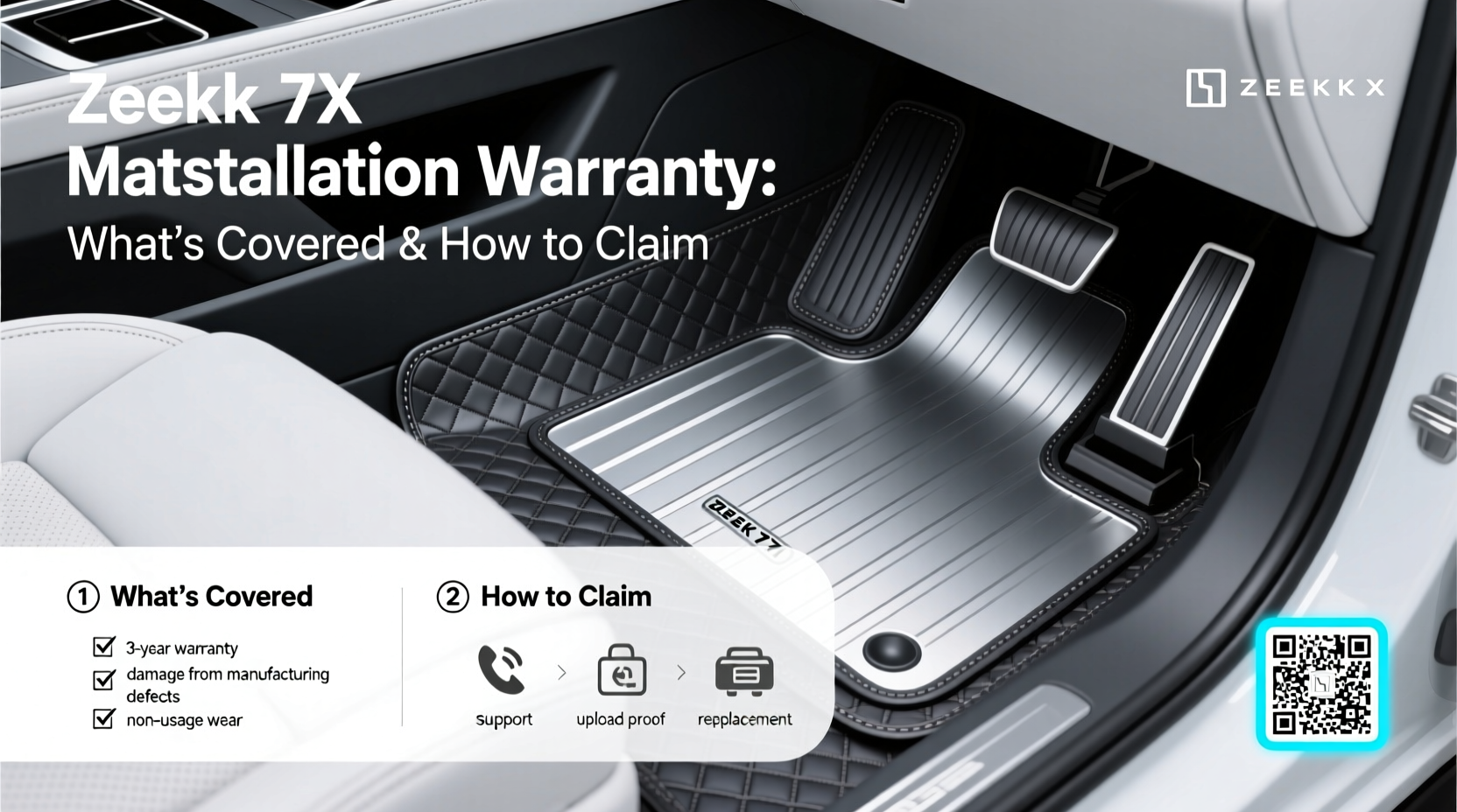zeekr 7x mat installation warranty