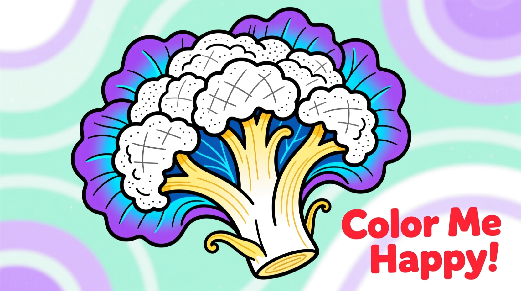 coloring cauliflower