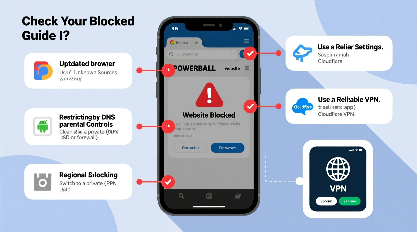 powerball website blocked on android reasons how to fix