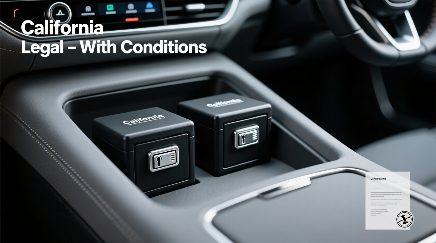 ca console lockbox legality