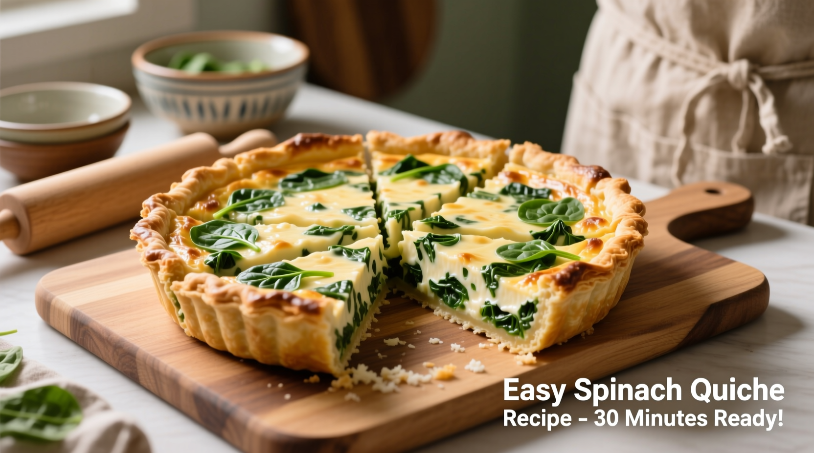 Easy Spinach Quiche Recipe: Ready in 45 Minutes