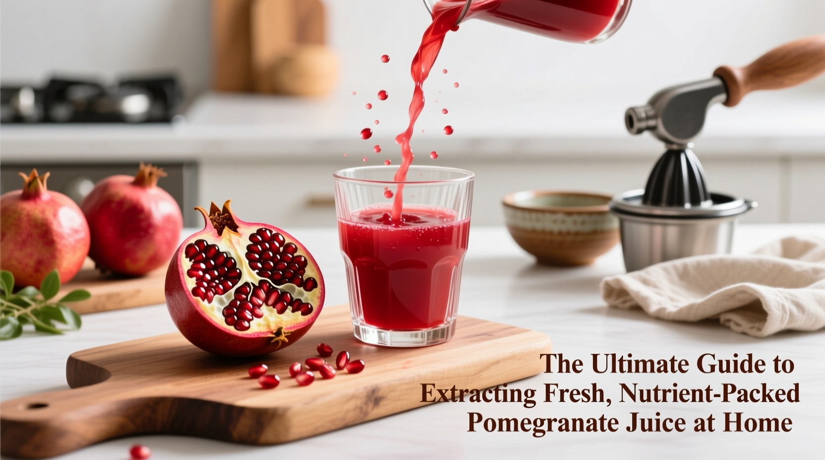 the ultimate guide to extracting fresh nutrient packed pomegranate juice at home