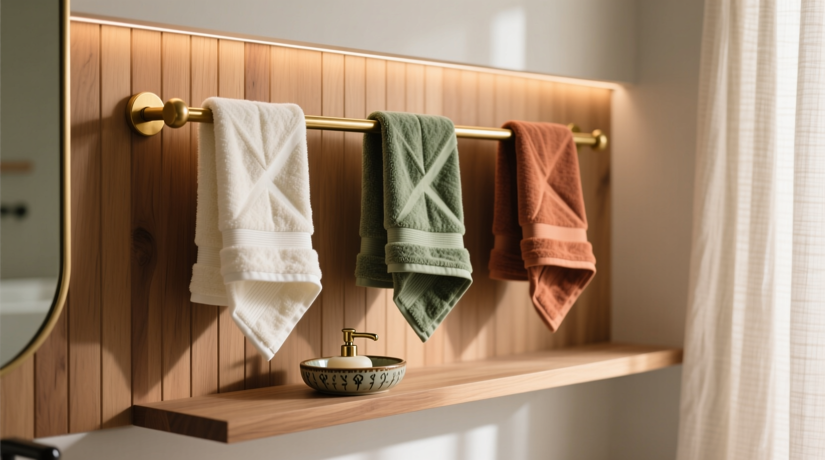 creative and practical ways to display hangable hand towels with style