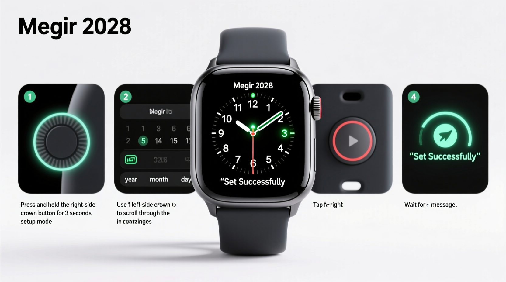 step by step guide to setting the date on your megir 2028 watch correctly