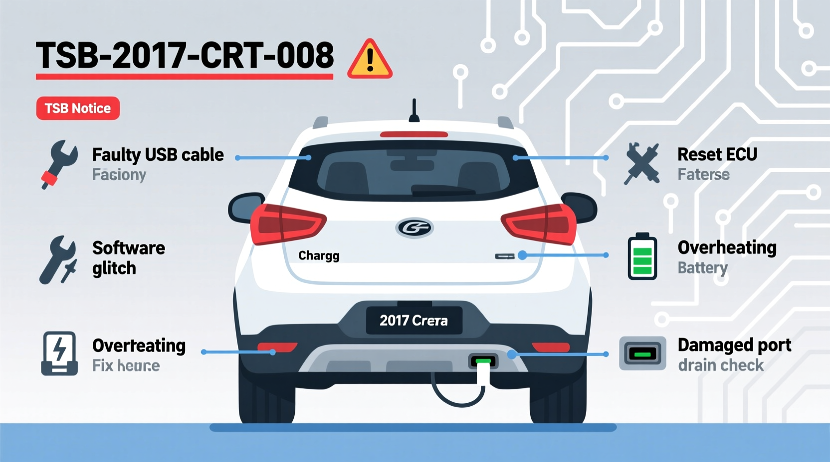 creta 2017 usb charging issue