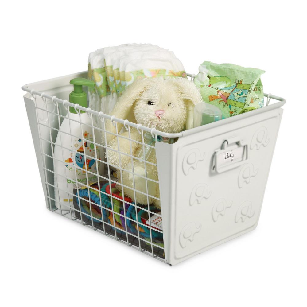 Nordic Silver 304 Ss Metal Wire Basket With Handle For Fruit Storage