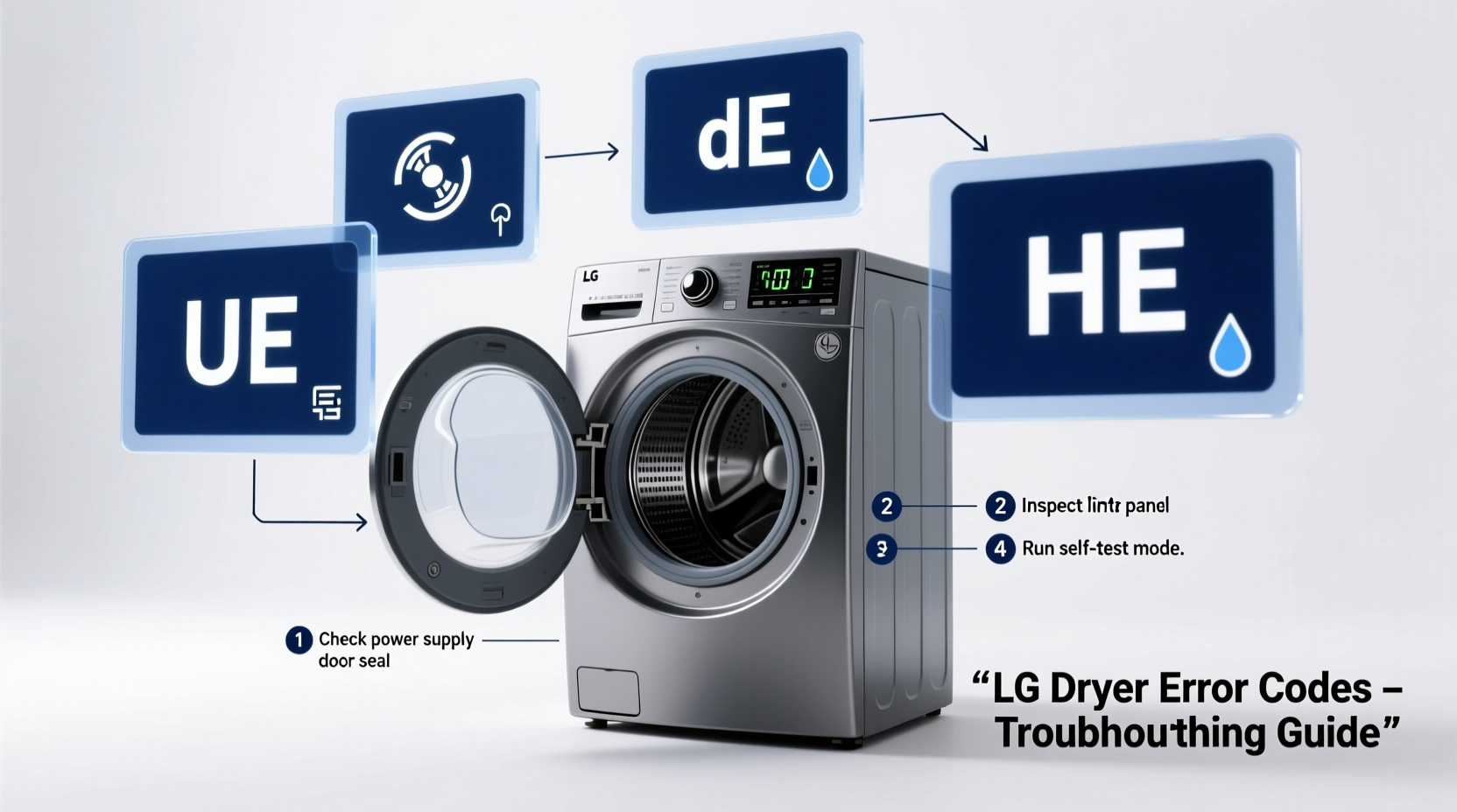 how to diagnose and resolve lg dryer error codes a step by step guide
