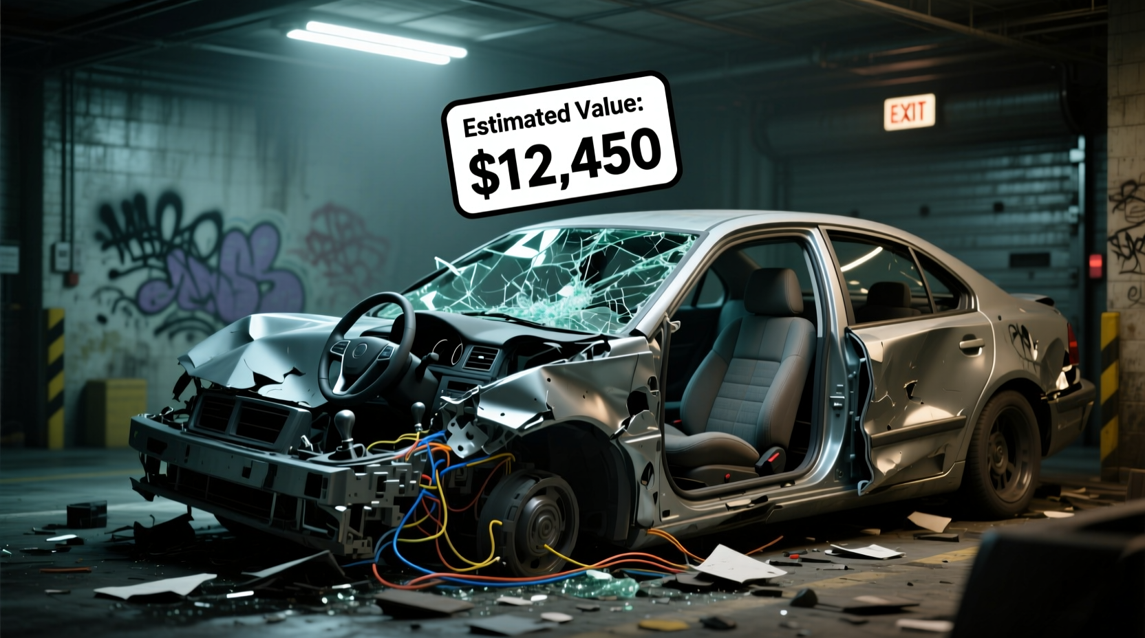 how much is my totaled car worth