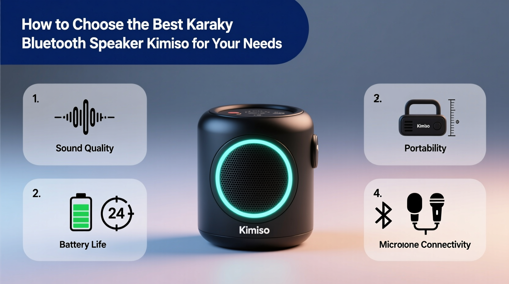 karaoke bluetooth speaker kimiso