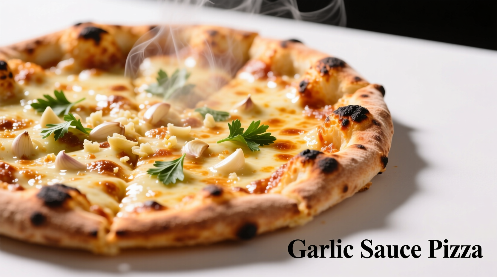 garlic sauce pizza