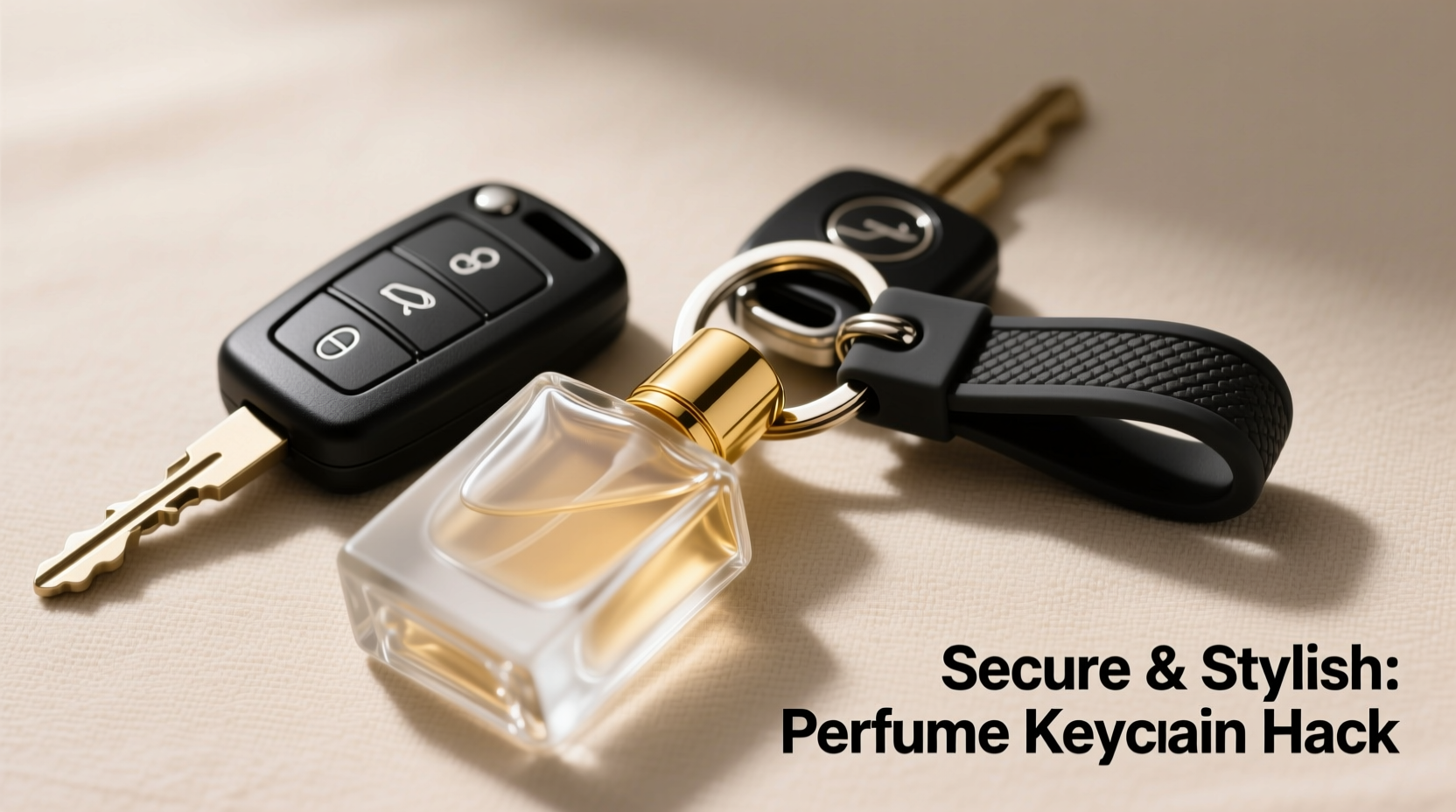 creative and easy ways to attach a perfume bottle keychain to your car keys securely