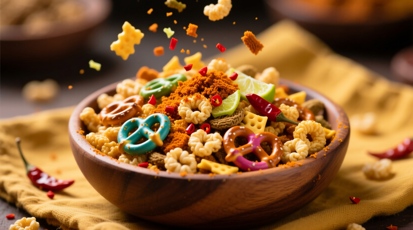 chaat spiced chex mix recipe