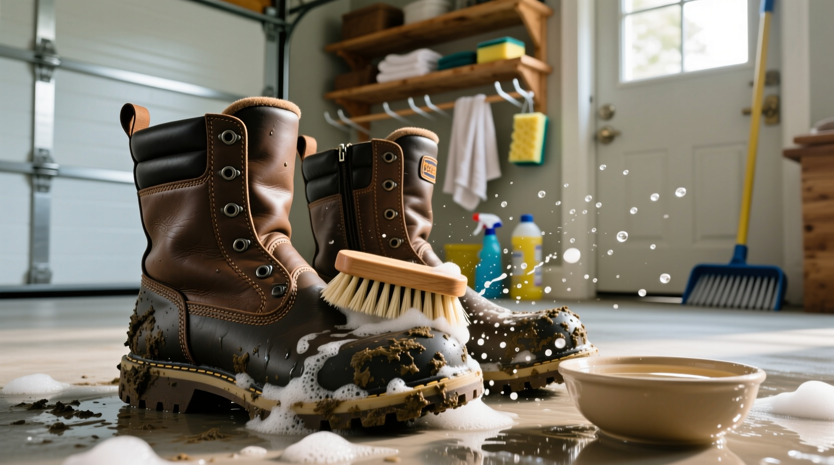 how to clean snow boots