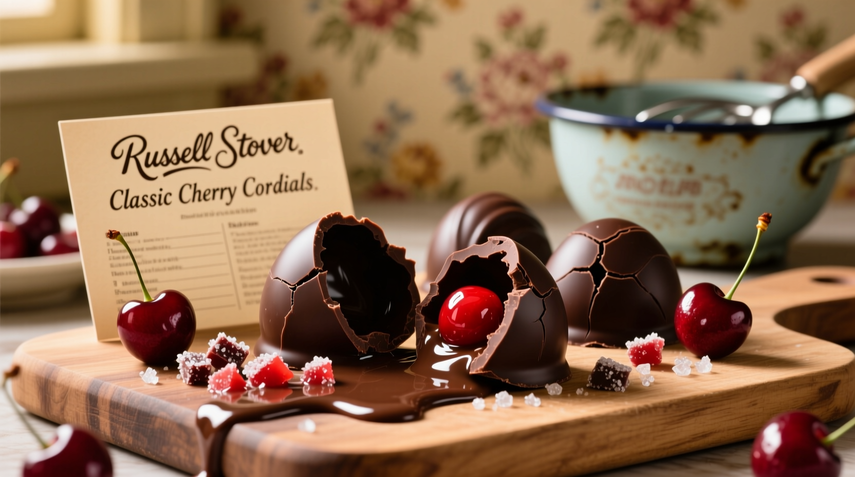 how to make chocolate cherry cordials like russell stover recipe