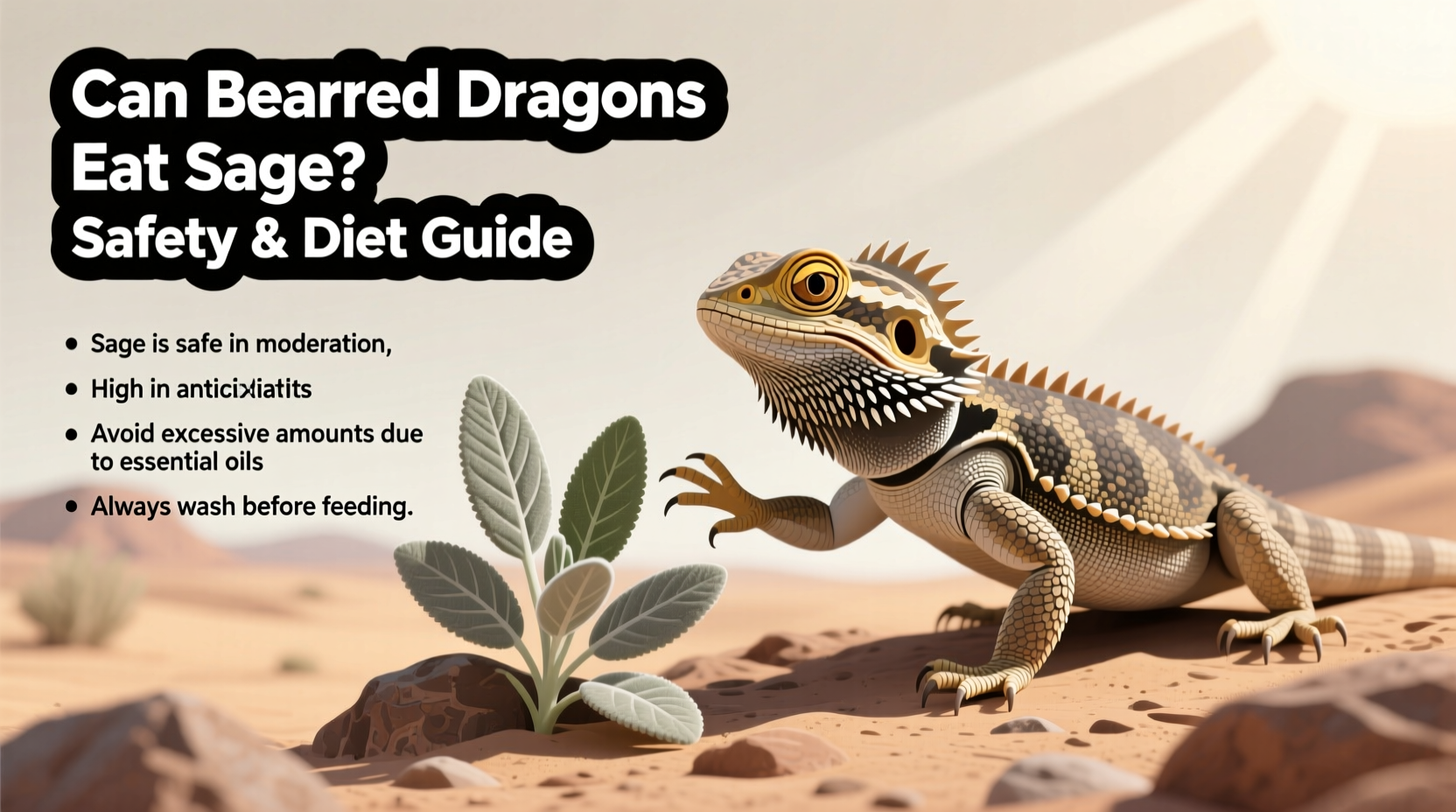can bearded dragons eat sage