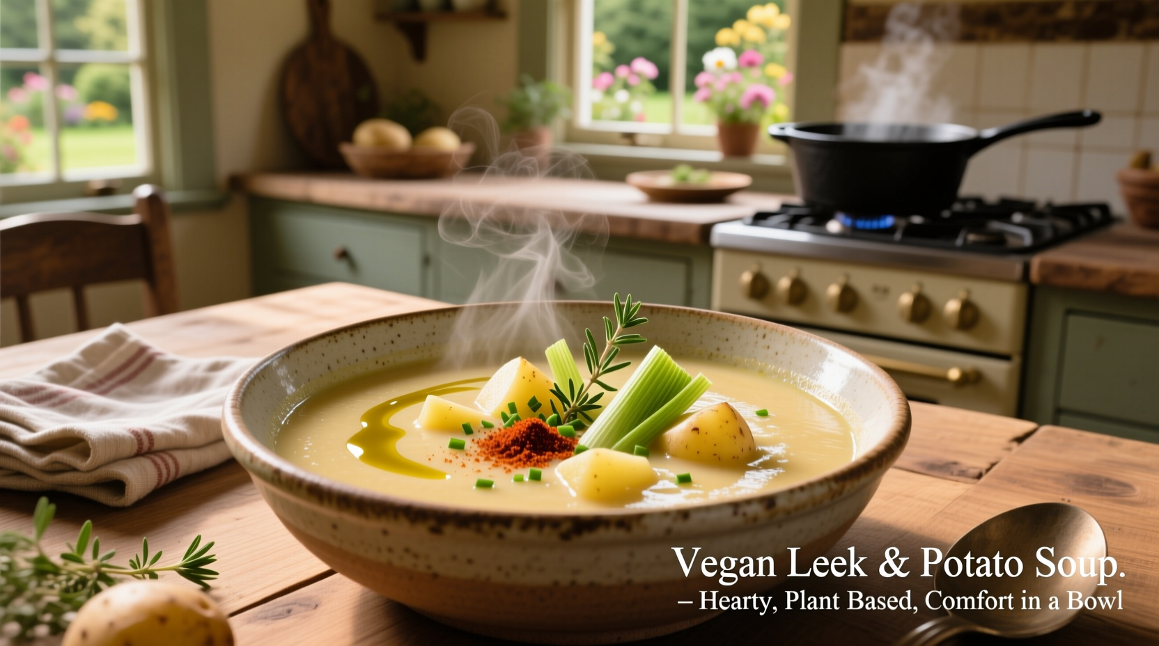 Perfect Vegan Leek and Potato Soup Recipe (40-Minute Meal)