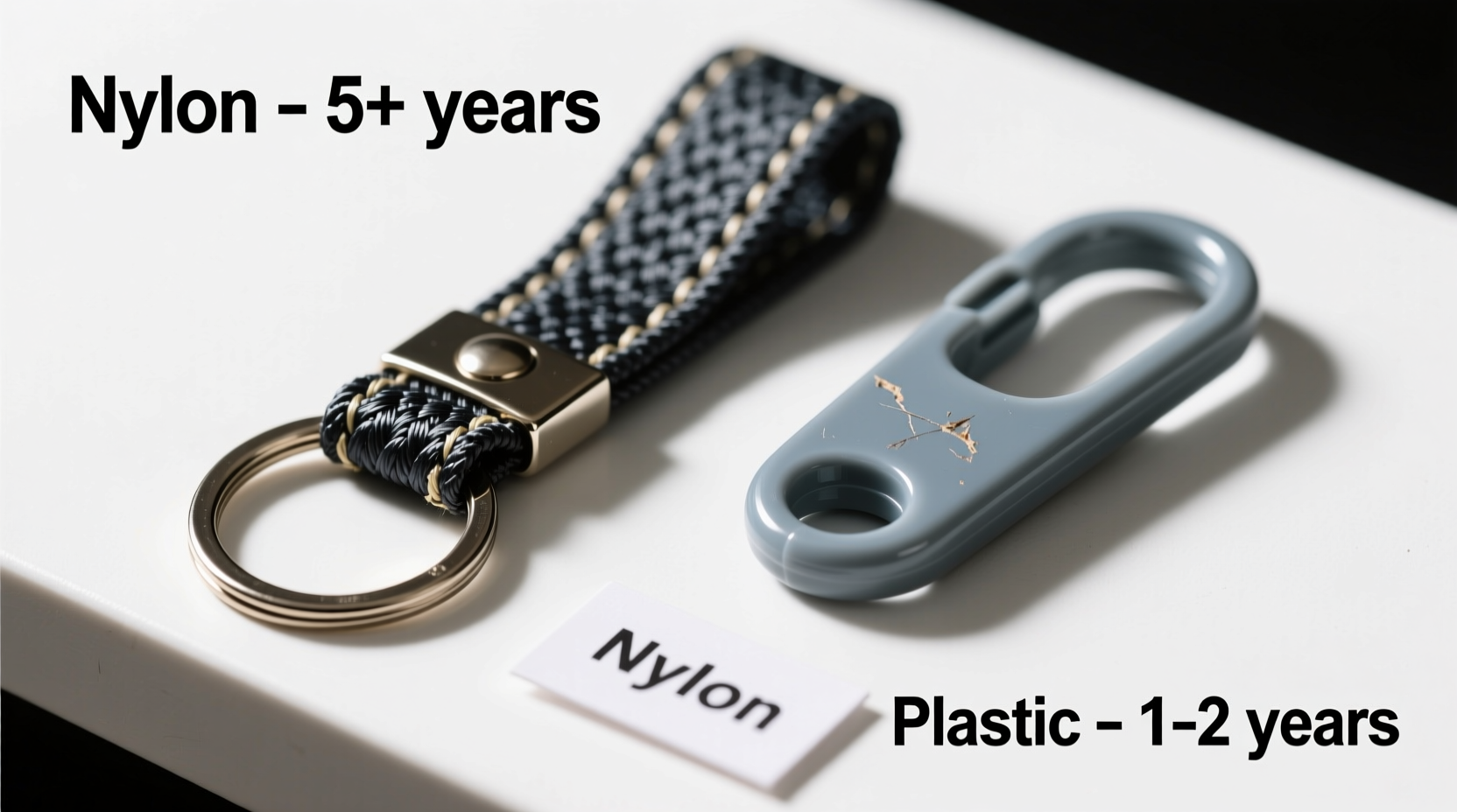 nylon vs plastic keychains which lasts longer without breaking