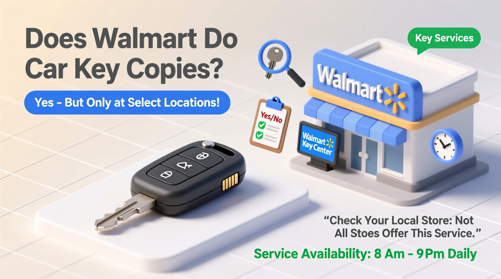 does walmart do car key copies