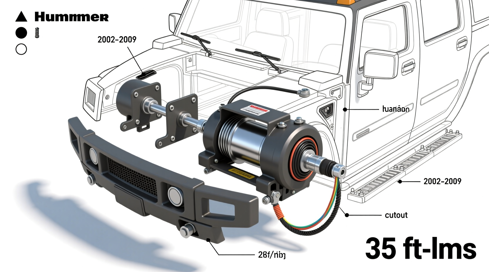 h2 front winch install guide