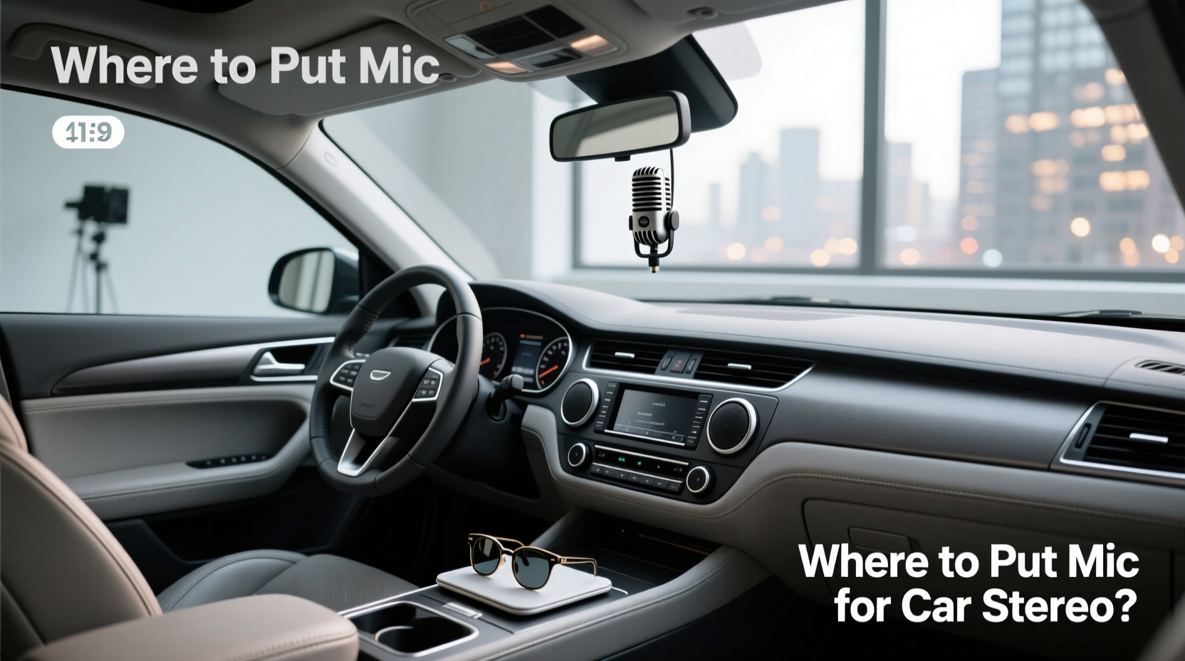 How to choose car radios speaker mic,Where to put mic for car stereo?