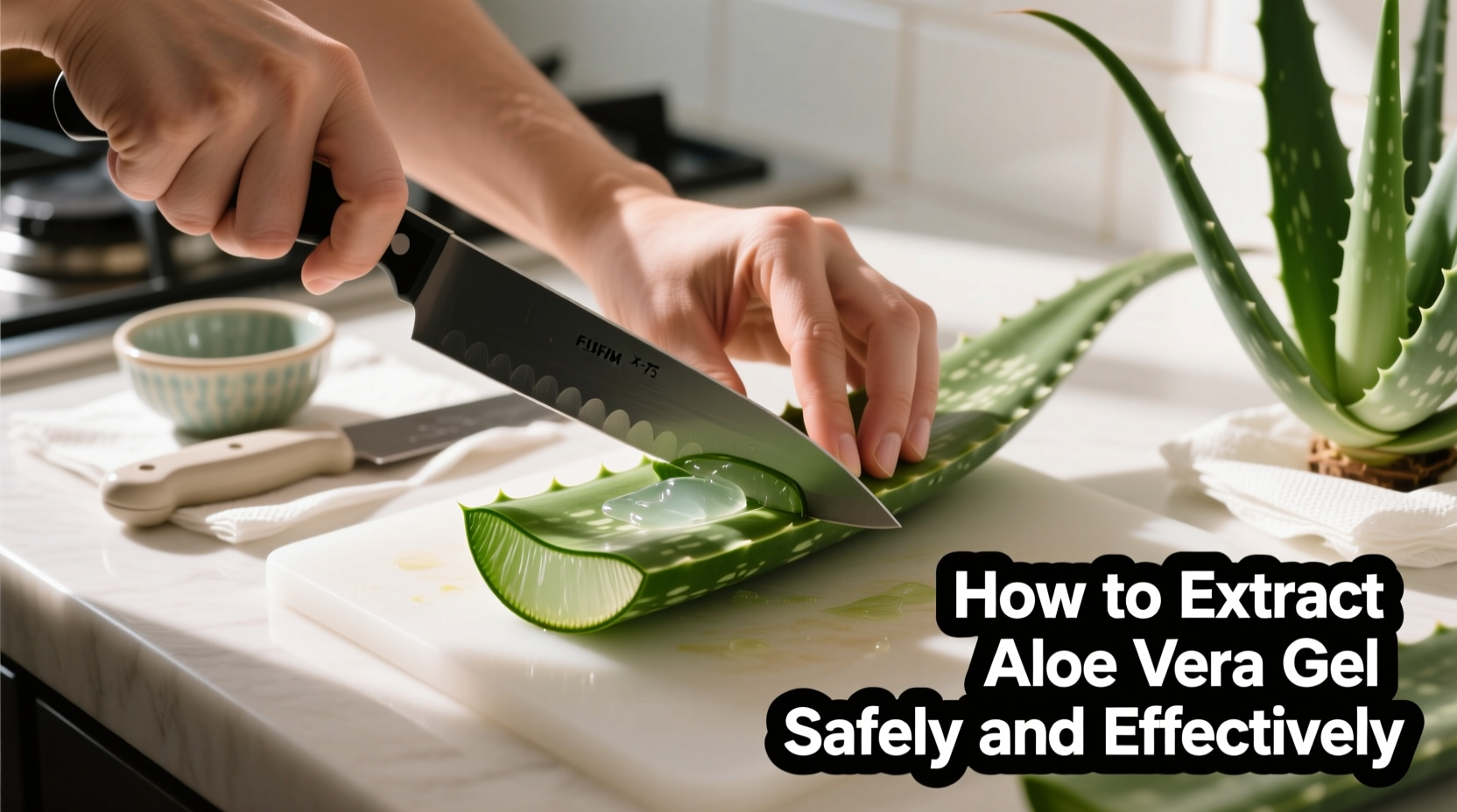 how to extract gel from aloe vera