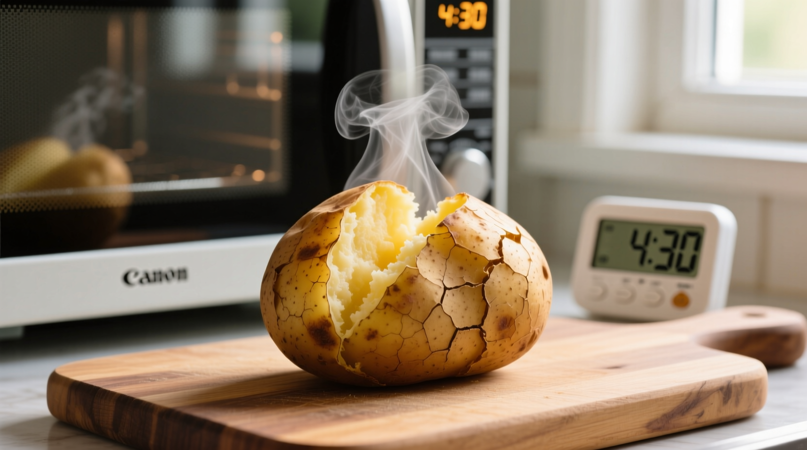 microwave baked potato time