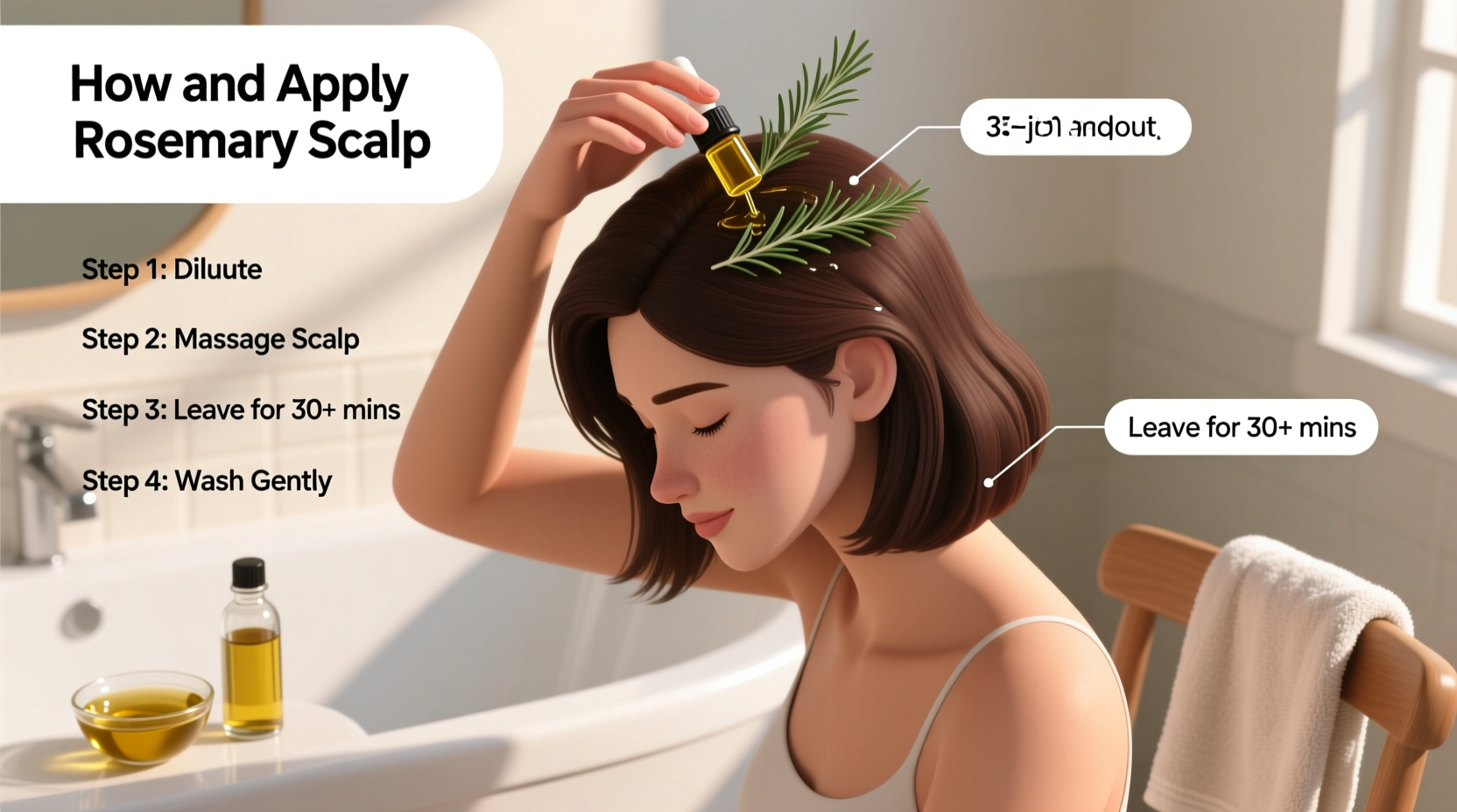 How to Apply Rosemary Oil to Hair Safely & Effectively