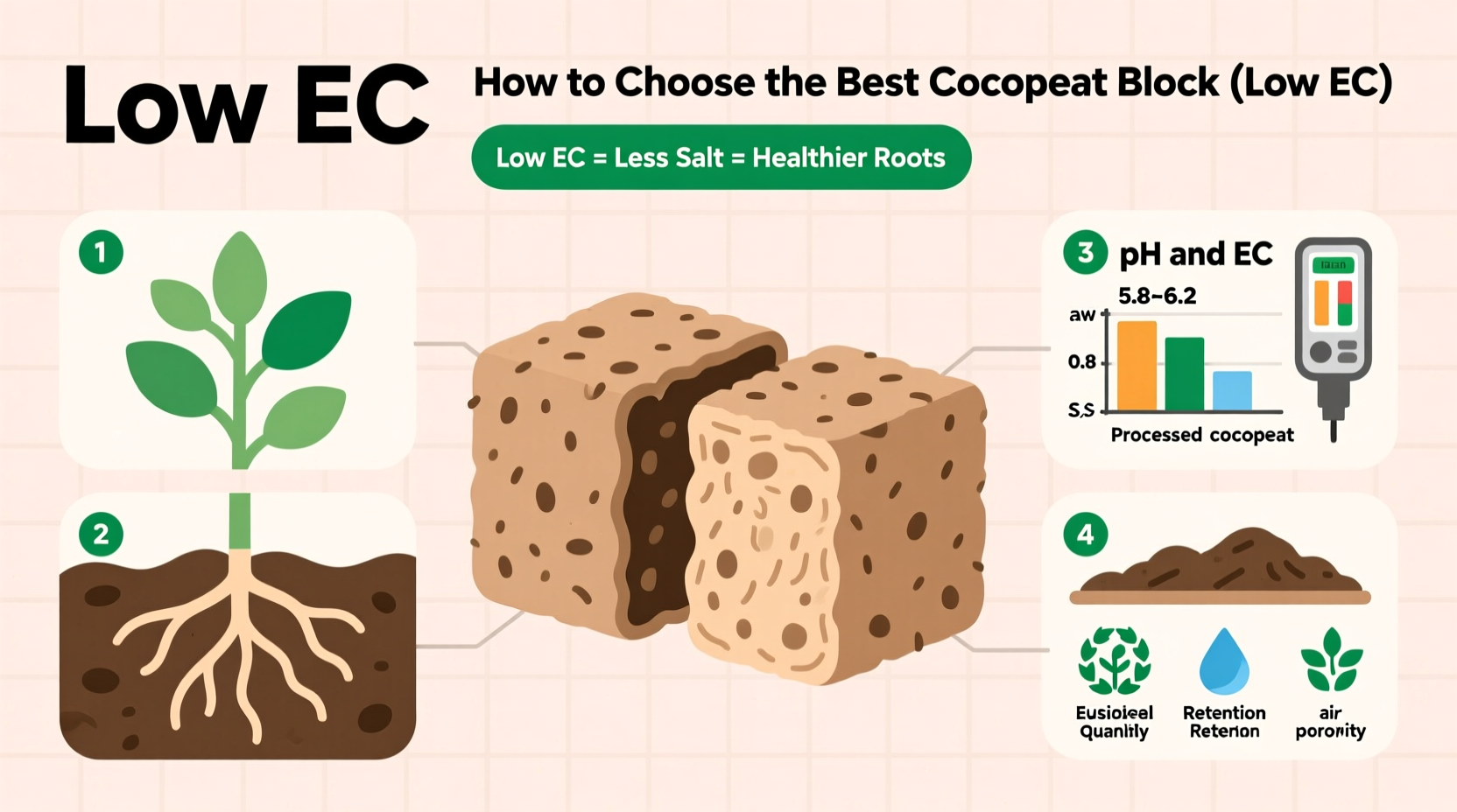 How to Choose the Best Cocopeat Block Low EC for Your Growing Needs