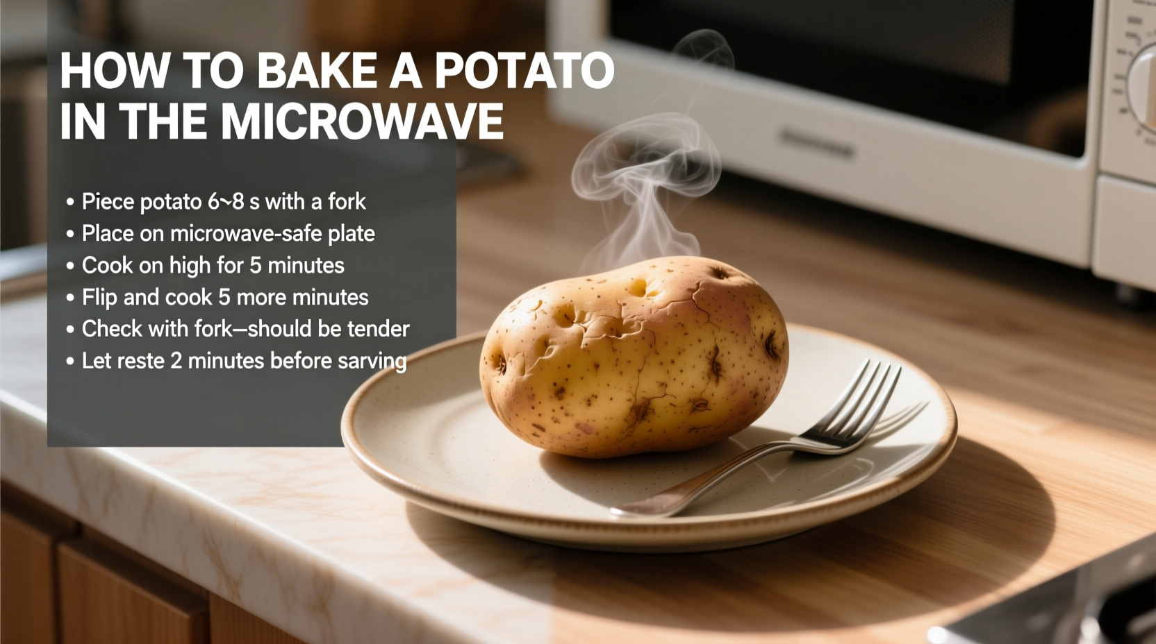 how to bake a potato in the microwave