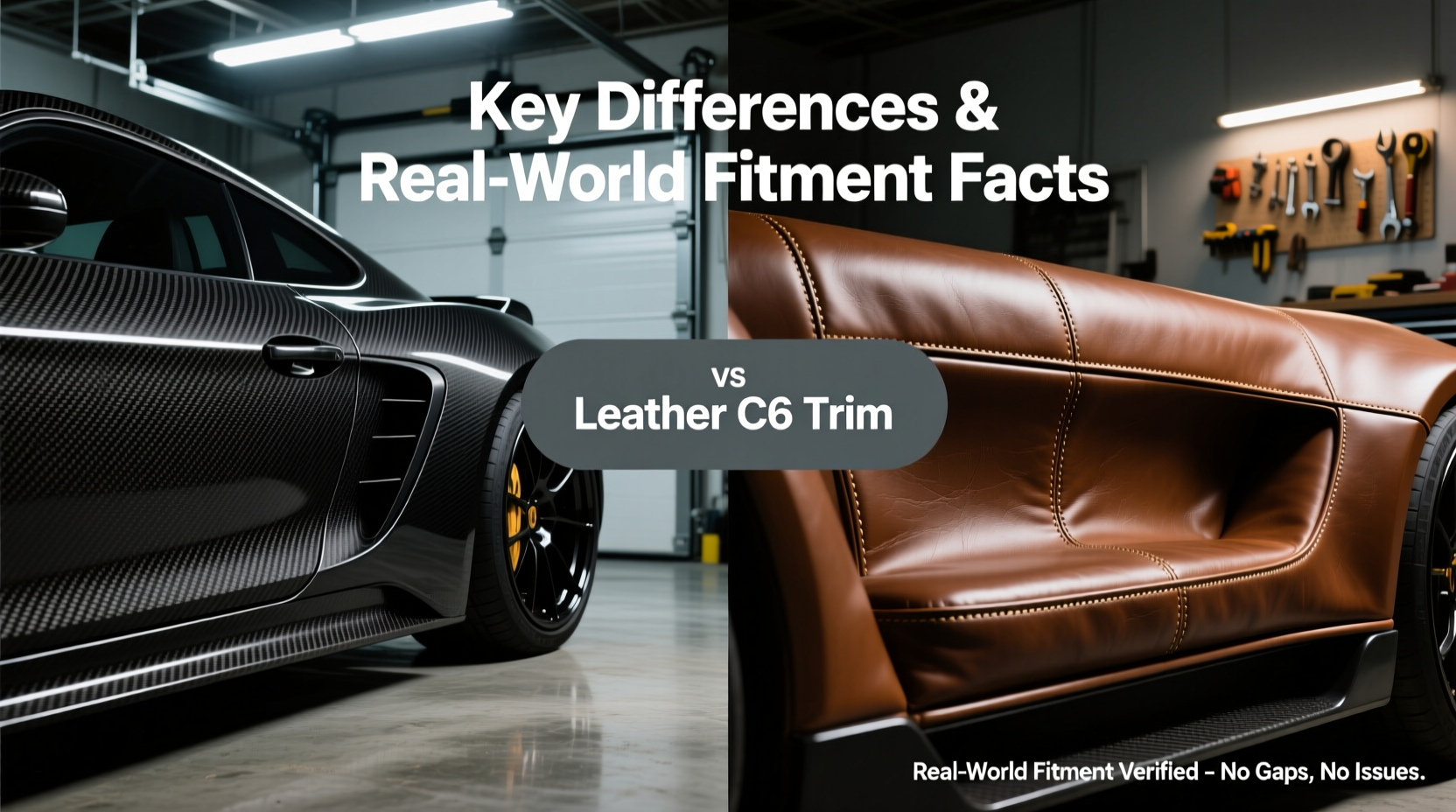 carbon vs leather c6 trim