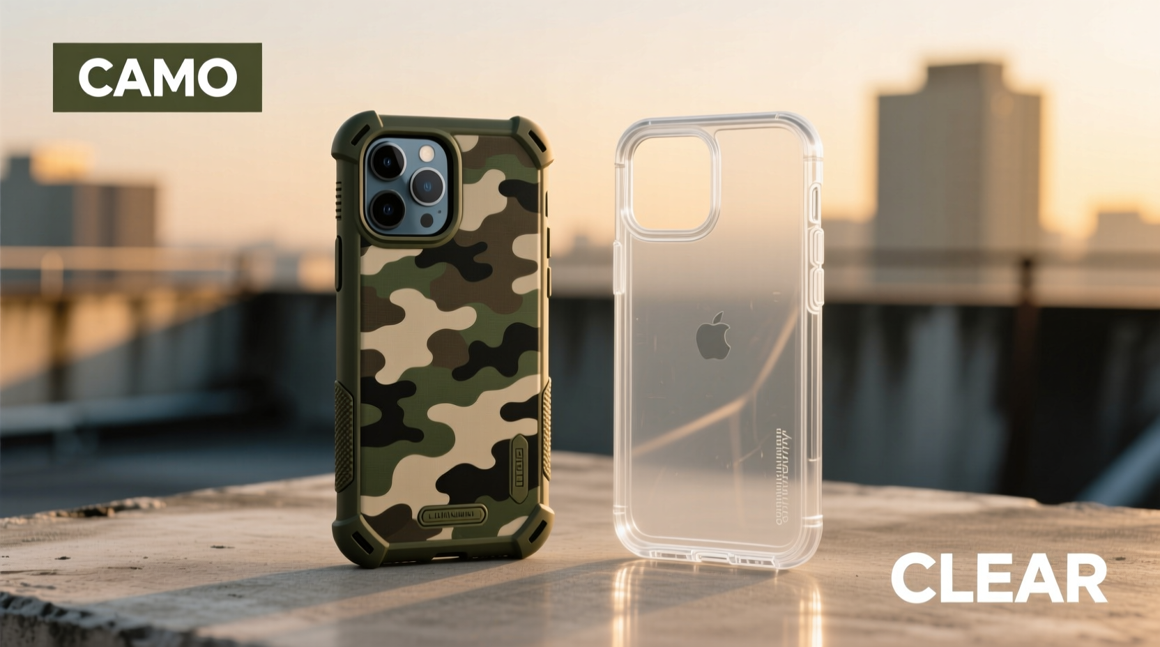 camo vs clear phone case does the design actually matter for protection resale value