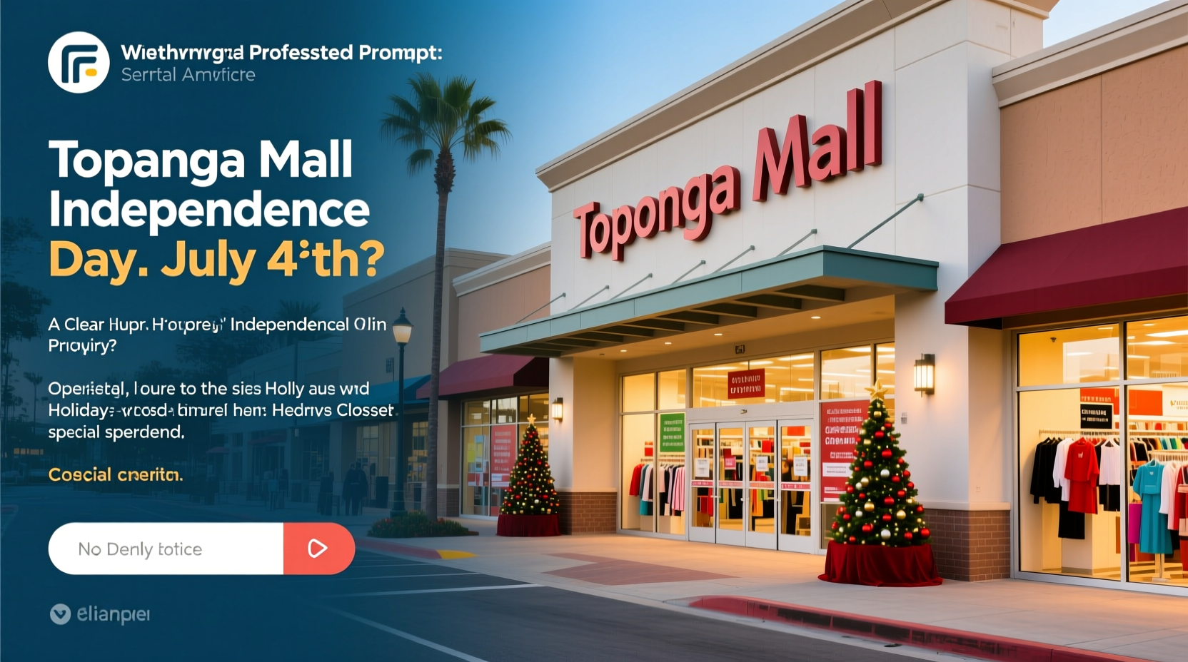 is topanga mall open on 4th of july