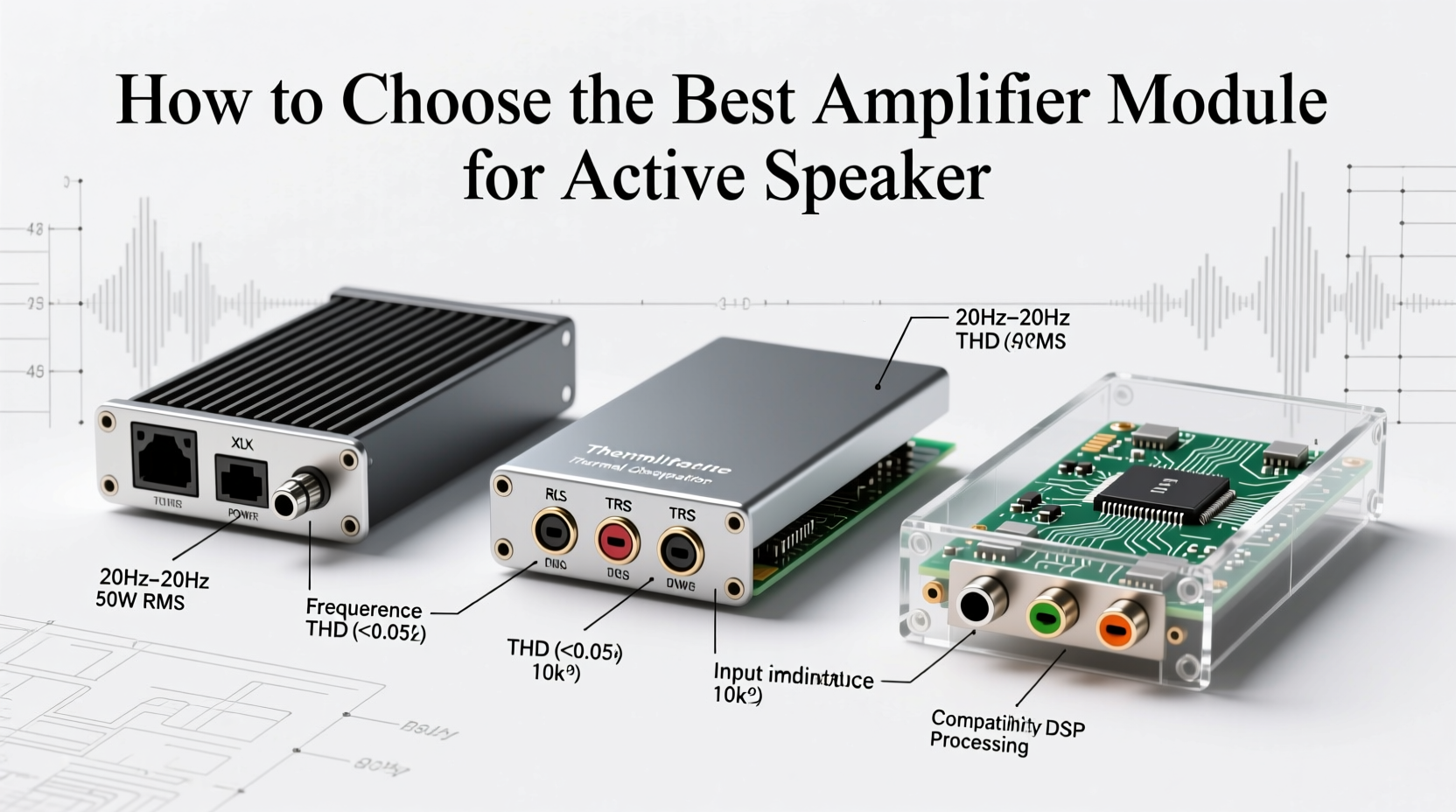 amplifier module for active speaker