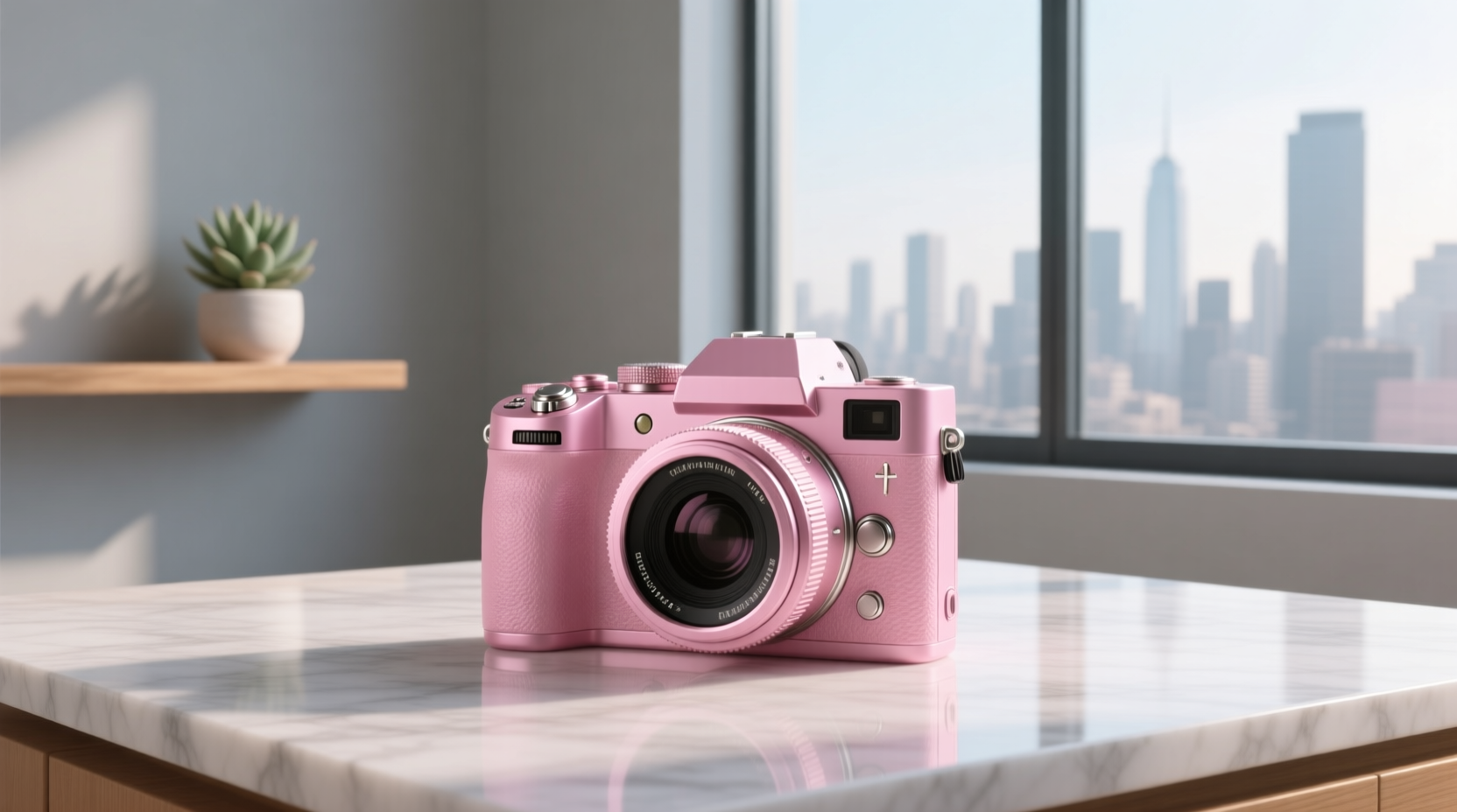 pink camera