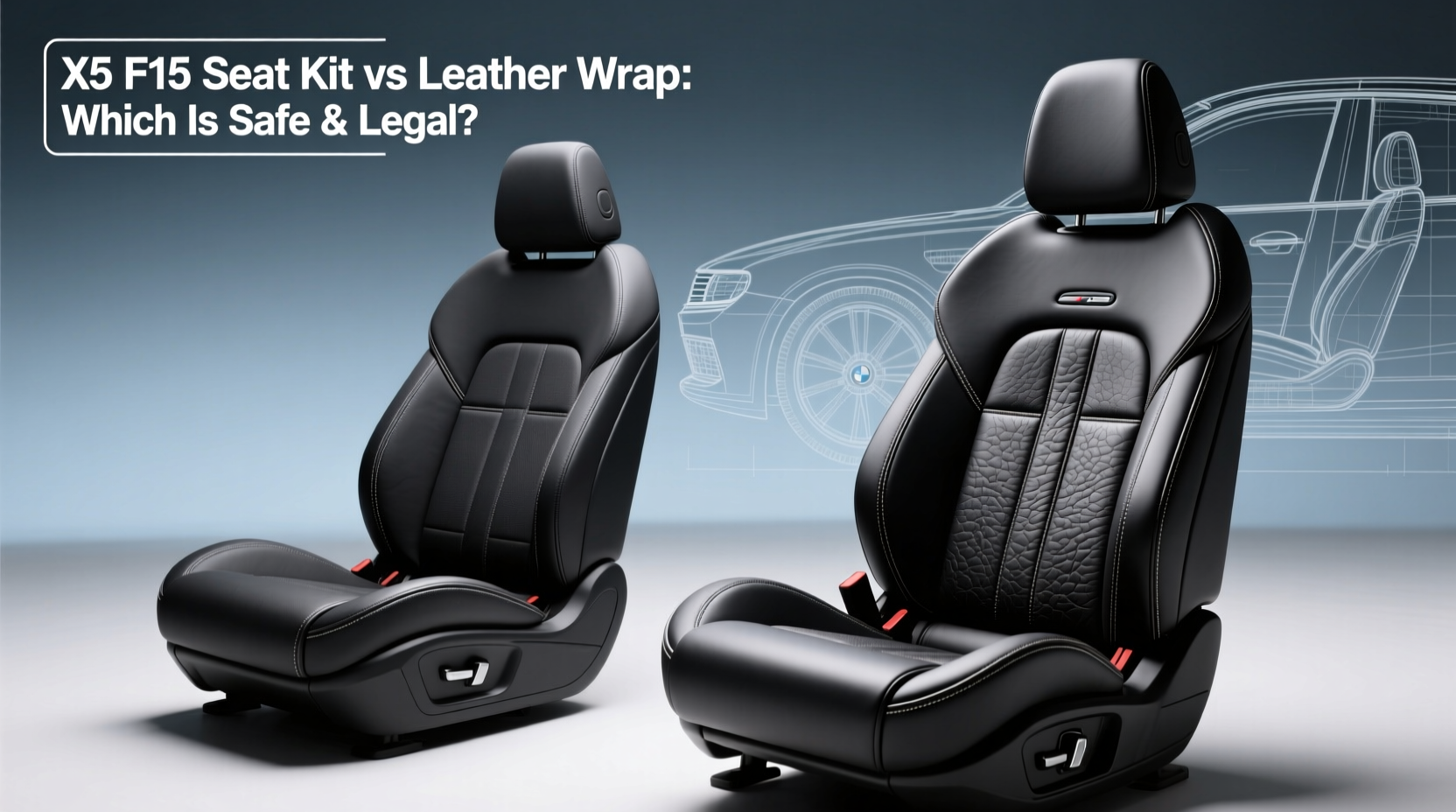 x5 f15 seat kit vs leather wrap