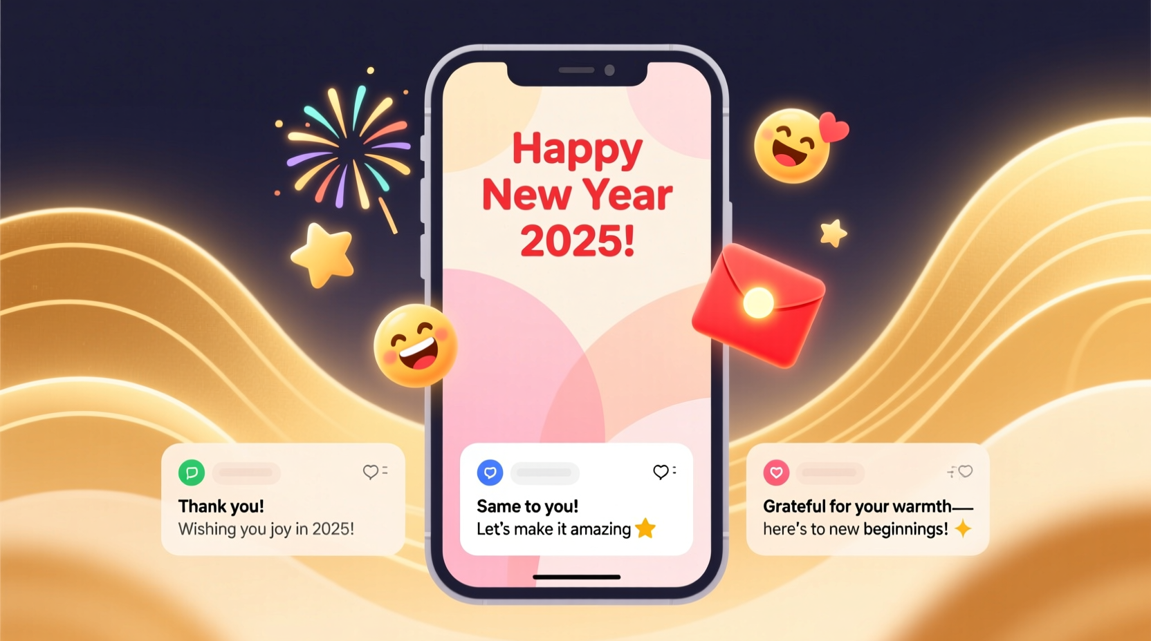 how to respond to happy new year text