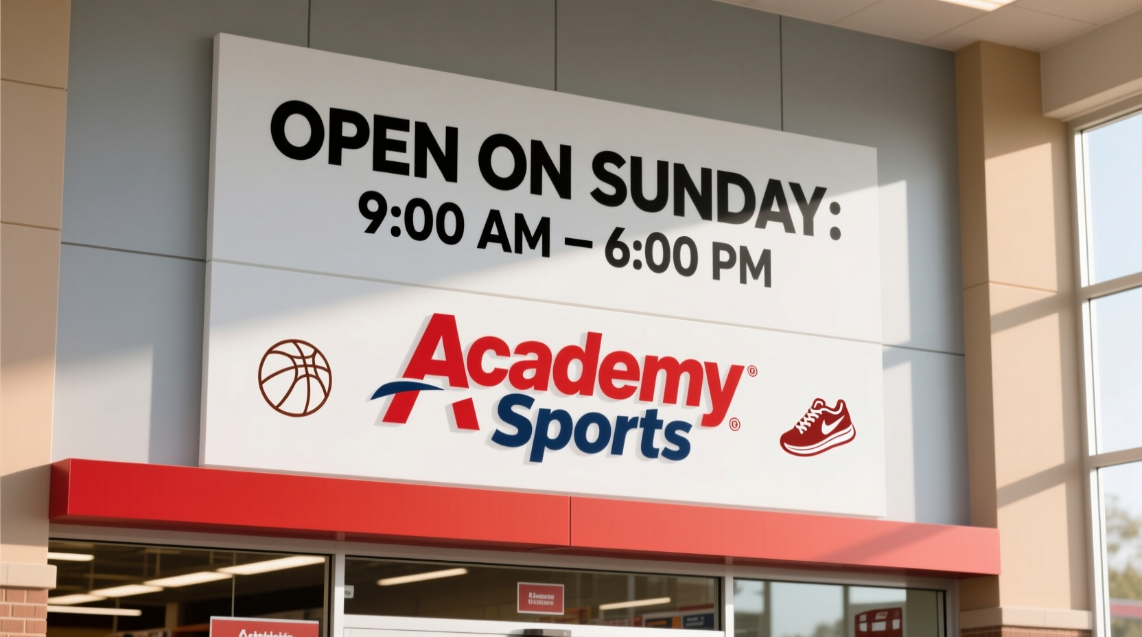 is academy sports open on sunday