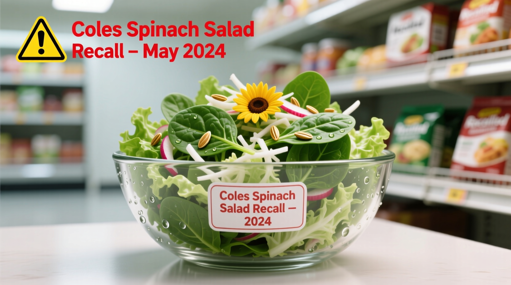 coles spinach salad recall